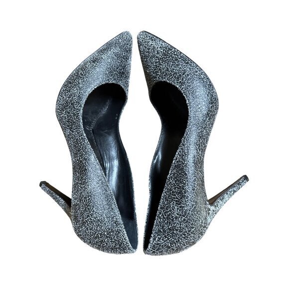 AllSaints Grey Leather Lena Pump Size 41 Heels NWOB Fits Like a 9 $340 - Picture 10 of 11